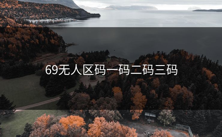 69无人区码一码二码三码